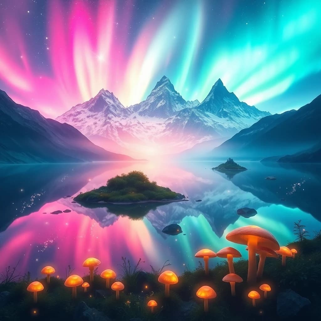 AI art result: Landscape Photo → Fantasy Dreamscape